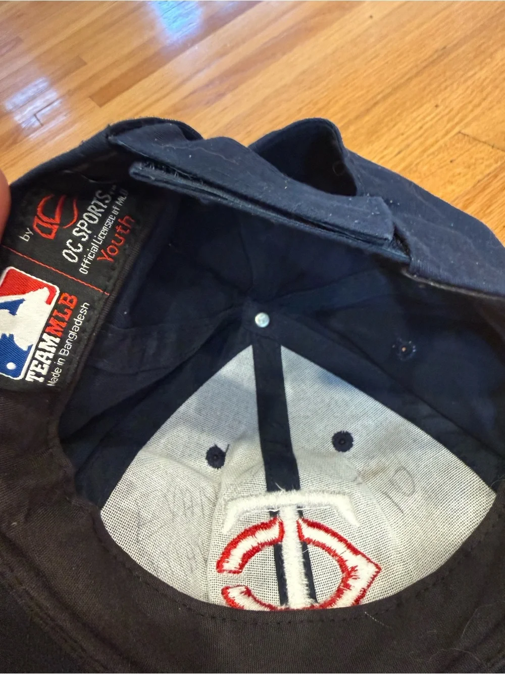 MLB Kids Navy Cap with Red & White TC Logo